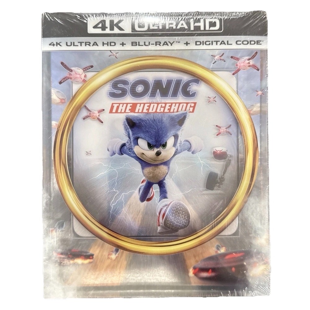 Sonic the Hedgehog 4k + Blu Ray + Mini Steelbook (Limited Edition) (Brand New)